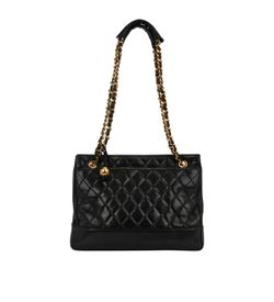 Timeless tote, Leather, Black, MII, 3*